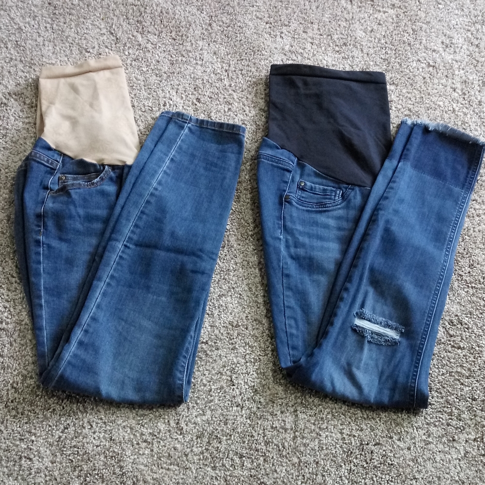 MATERNITY jeans / jeggings size medium